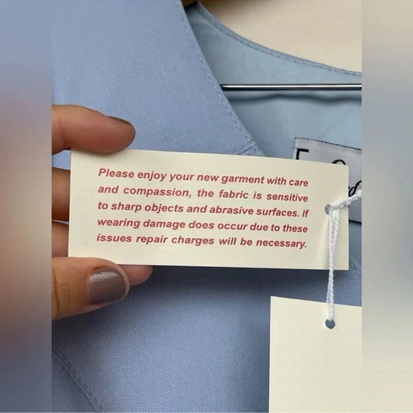 Lourdes Chávez light blue dress size 10 - Picture 7 of 12